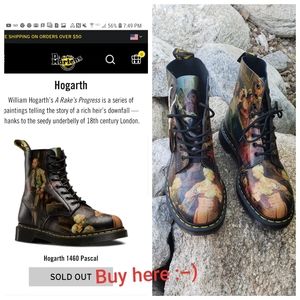RARE Dr. Martens Hogarth Pascal Boots